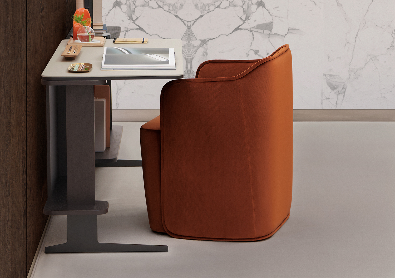Serene desk and Serene chair by Mario Ruiz for Joquer