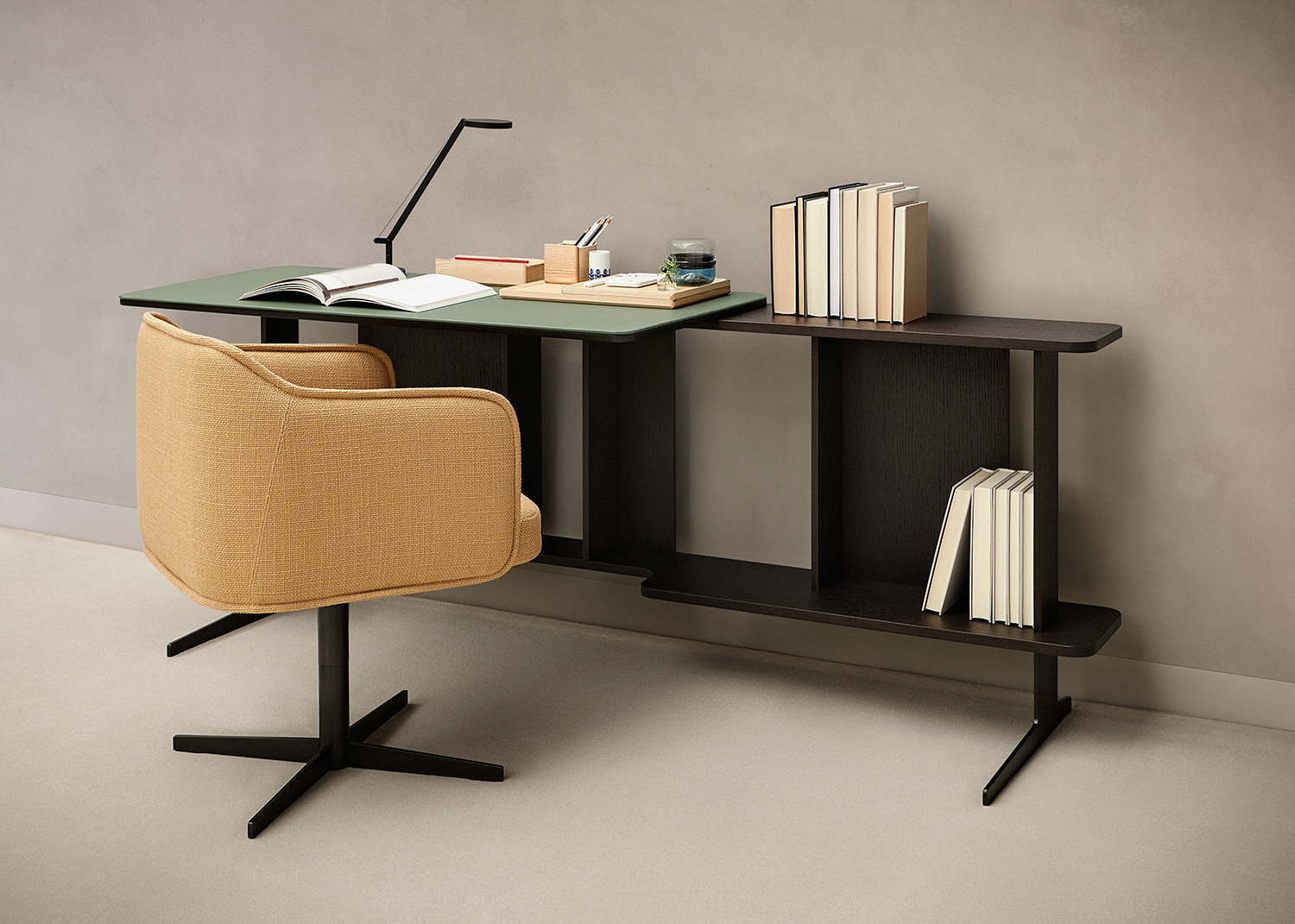 Serene desk and Serene chair by Mario Ruiz for Joquer