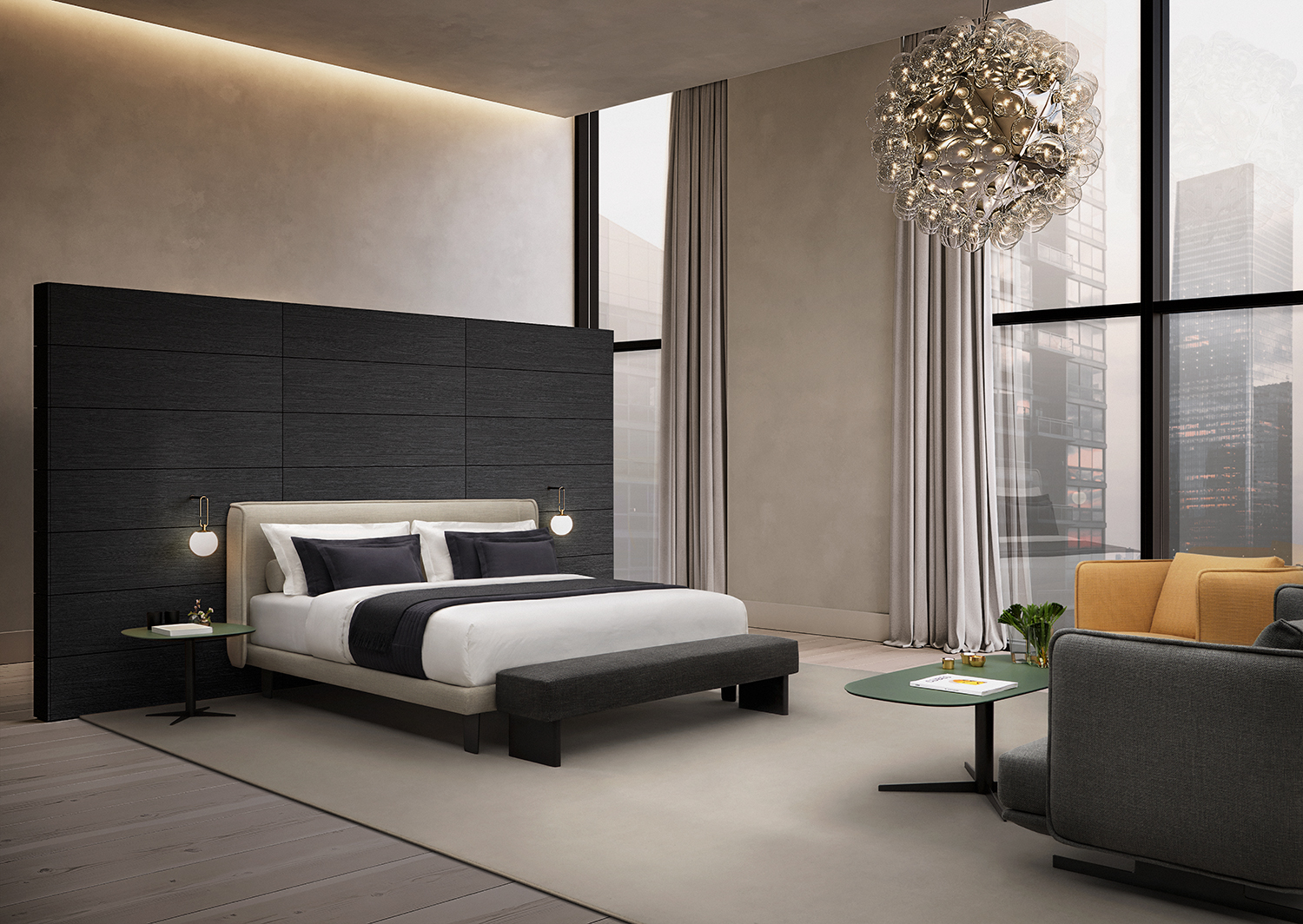 Serene bedroom collection by Mario Ruiz for Joquer