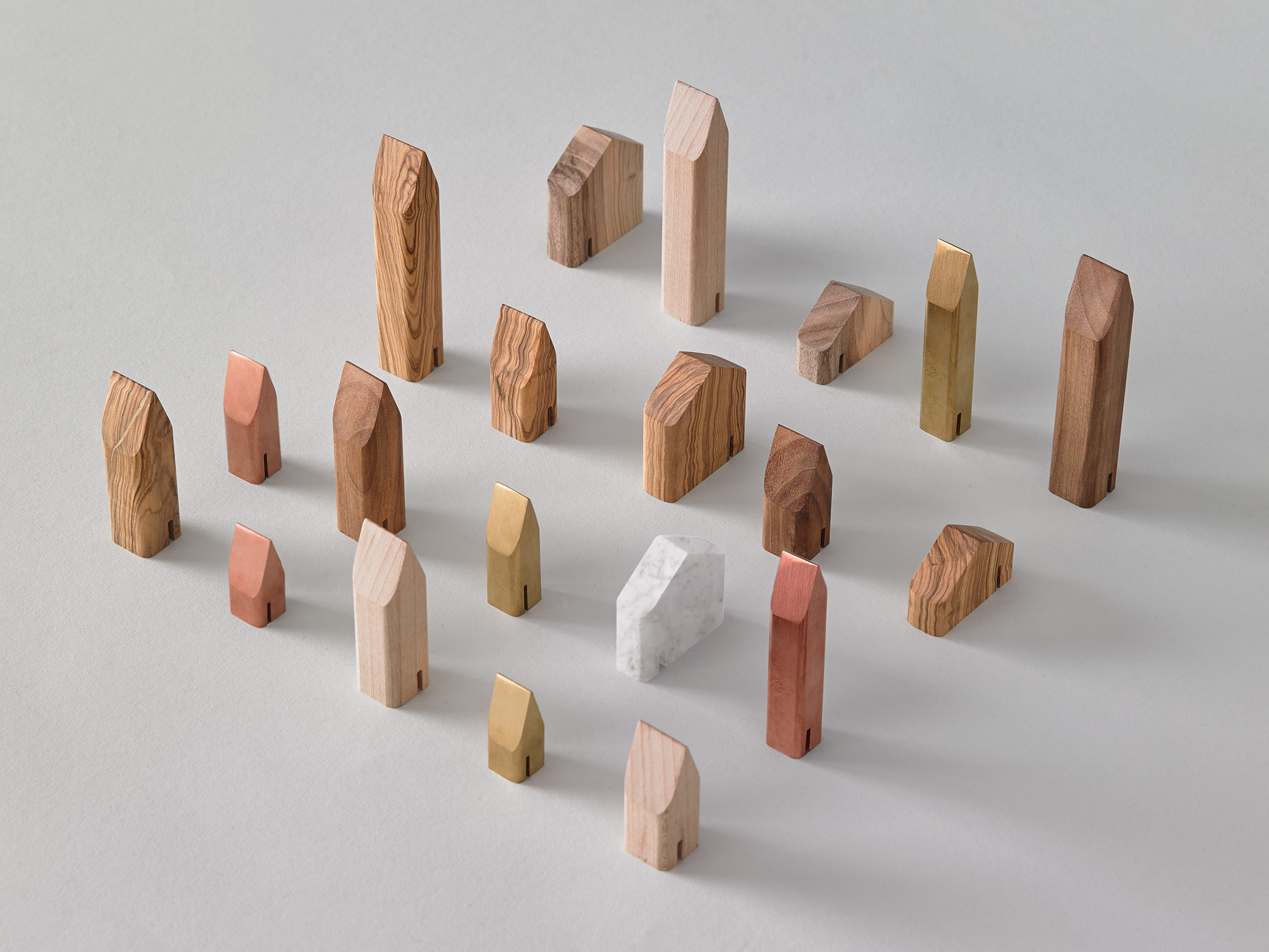 Minihouses miniature buildings designed by Mario Ruiz for MadLab