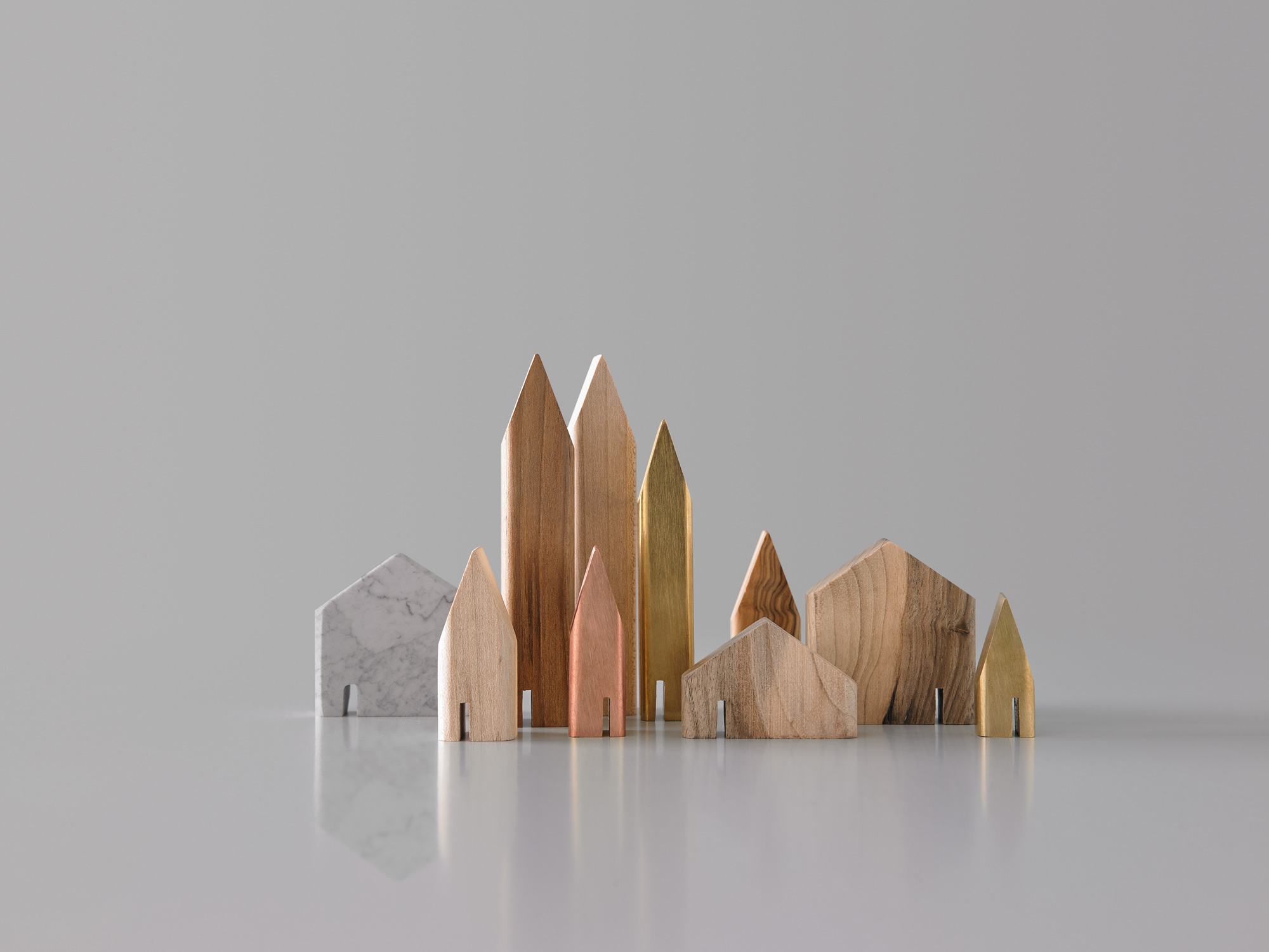 Minihouses miniature buildings designed by Mario Ruiz for MadLab