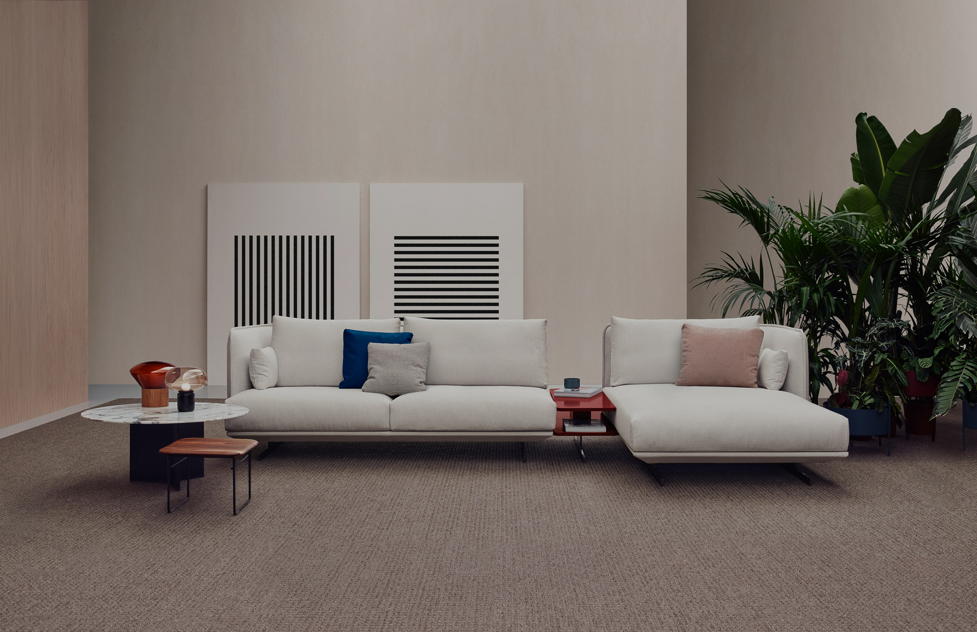 Serene sofa system designedby Mario Ruiz for Joquer