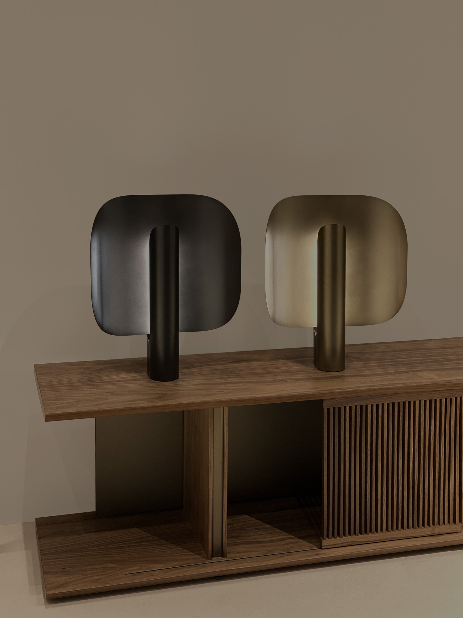 Stockholm bookcase and table lamp designed by Mario Ruiz for Punt