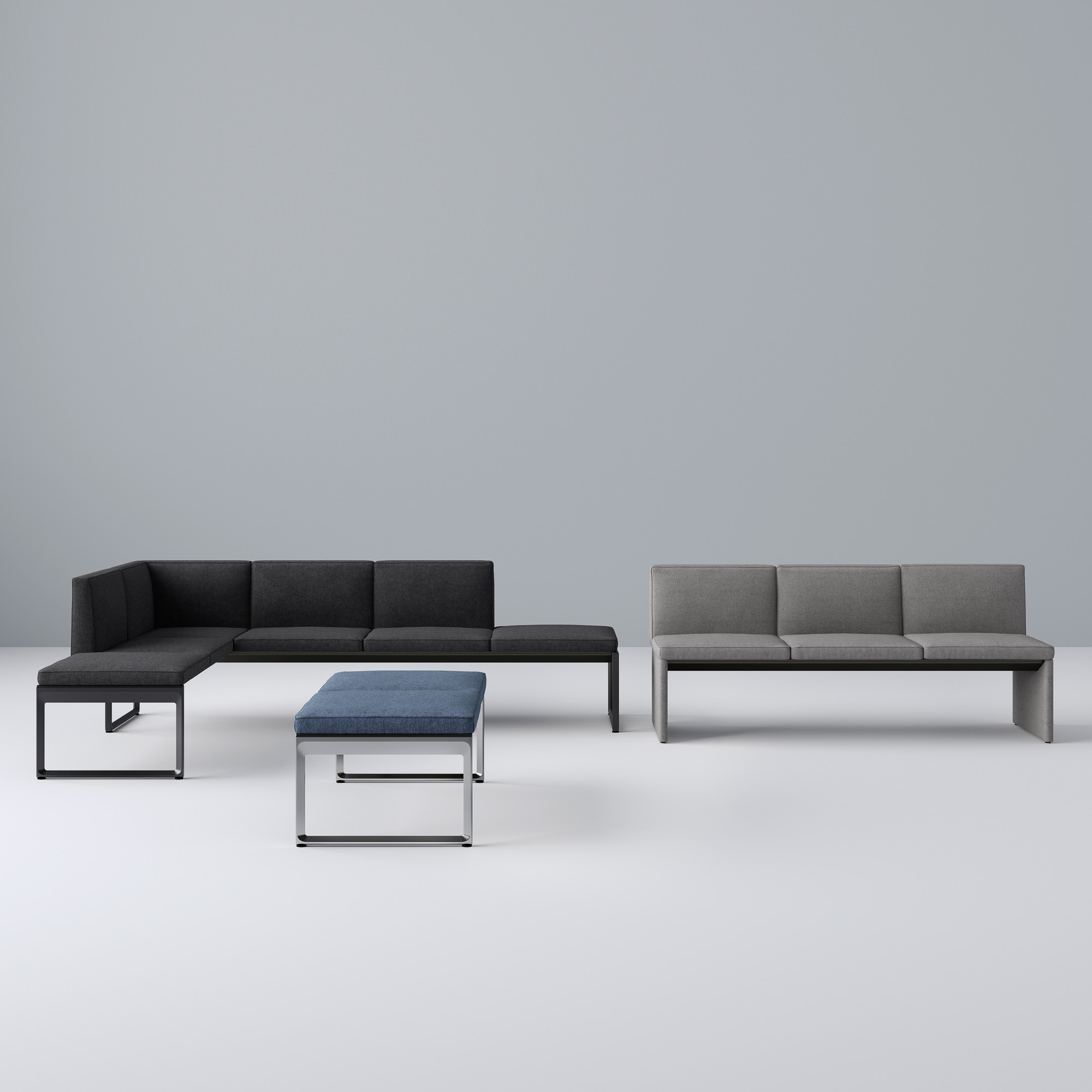 Clique bench system designed by Mario Ruiz for Studio TK
