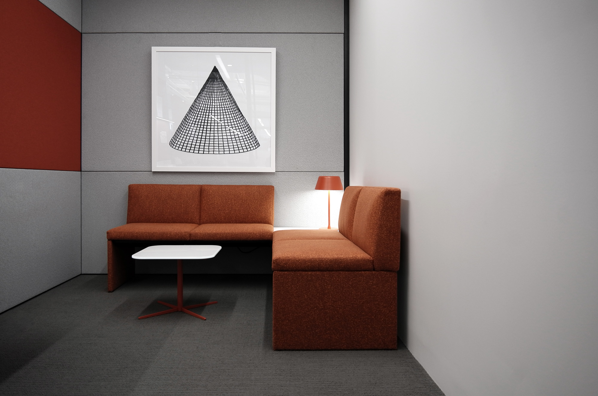 Clique bench and Envita table designed by Mario Ruiz for Studio TK