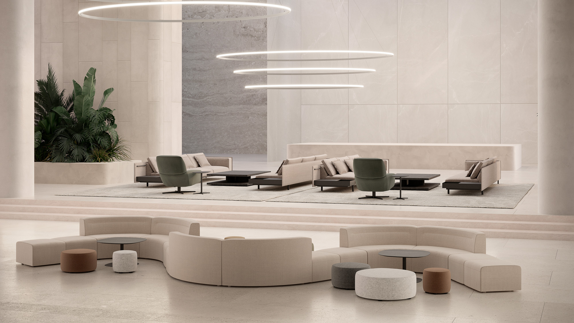 Depart modular sofa for Contract, designed by Mario Ruiz for Joquer