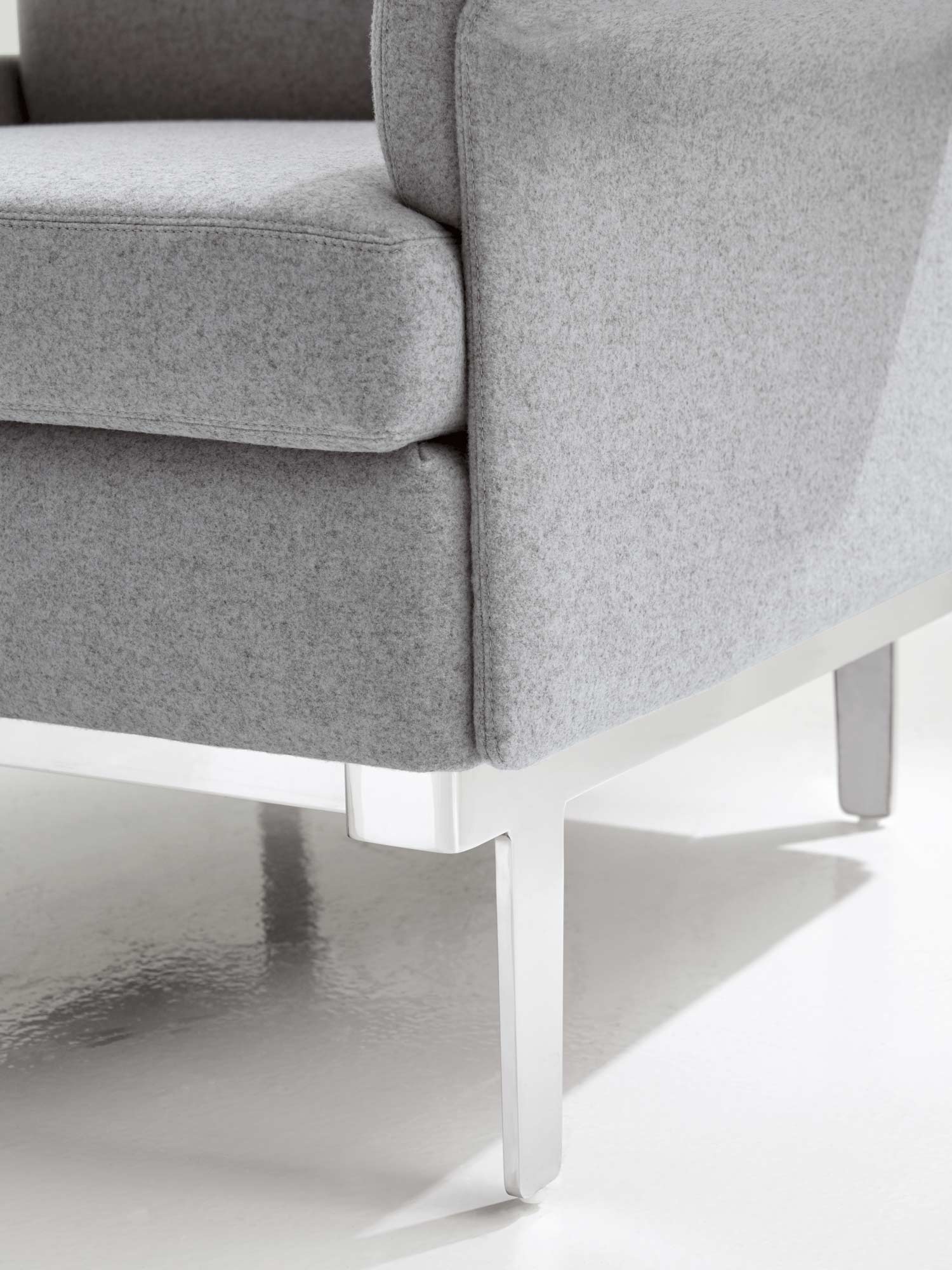 Detail of the Envita lounge chair designed by Mario Ruiz for Studio TK