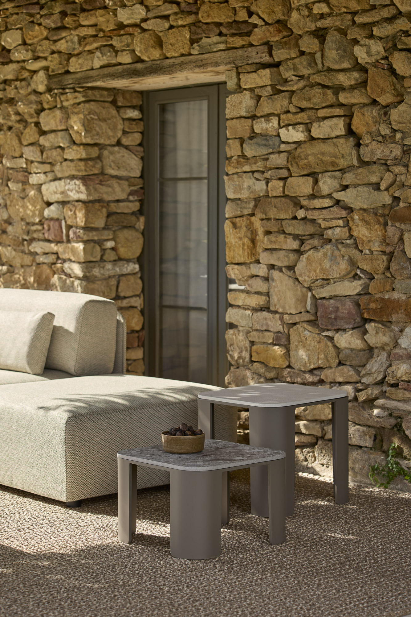 Bene outdoor tables designed by Mario Ruiz
